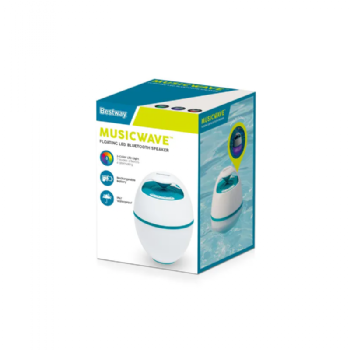 רמקול בלוטוט נטען לבריכה עם אורות