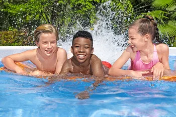 בריכה מלבנית אולטרה BESTWAY דגם 56671 במידה 488X244X122 + משאבת חול 950 גלון **דגם 2026**