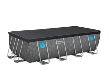 בריכה מלבנית אולטרה BESTWAY דגם 561MB כוללת 4 חלונות במידה 488X244X122 **דגם 2026**