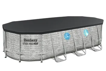 בריכת BESTWAY אולטרה אובלית במידה 549X274X122 דגם 56716 כוללת 4 חלונות*דגם 2026*