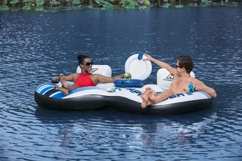 אבוב זוגי ענקי מתנפח עם צידנית דגם 43113