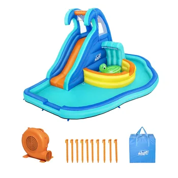 פארק מים מתנפח עם מגלשה רכיבה צב Bestway 53404